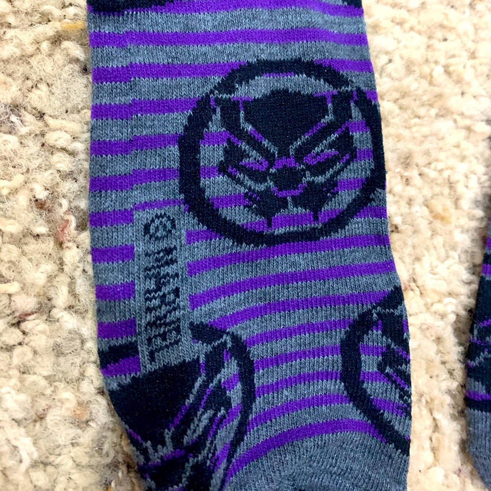 Black panther marvel socks